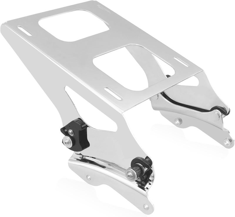 SWESGI Luggage Rack 4 Point Docking Hardware Kit for Harley Detachable Tour Trunk Kit Two-Up Mounting Rack Compatible with Touring Road King Street Glide Road Glide Electra Glide 2014-2025 (Chrome) - Image 1